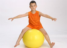 Vežbe na lopti za decu